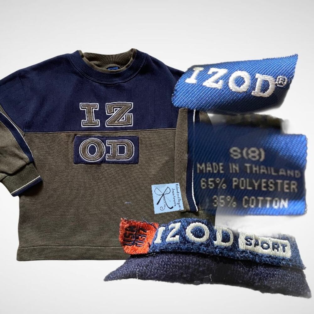 IZOD Sport Y2K Colorblock Sweatshirt Kids Sz 8